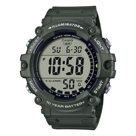 Casio AE1500WHX-3AV | Illuminator Dark Basil Green Watch