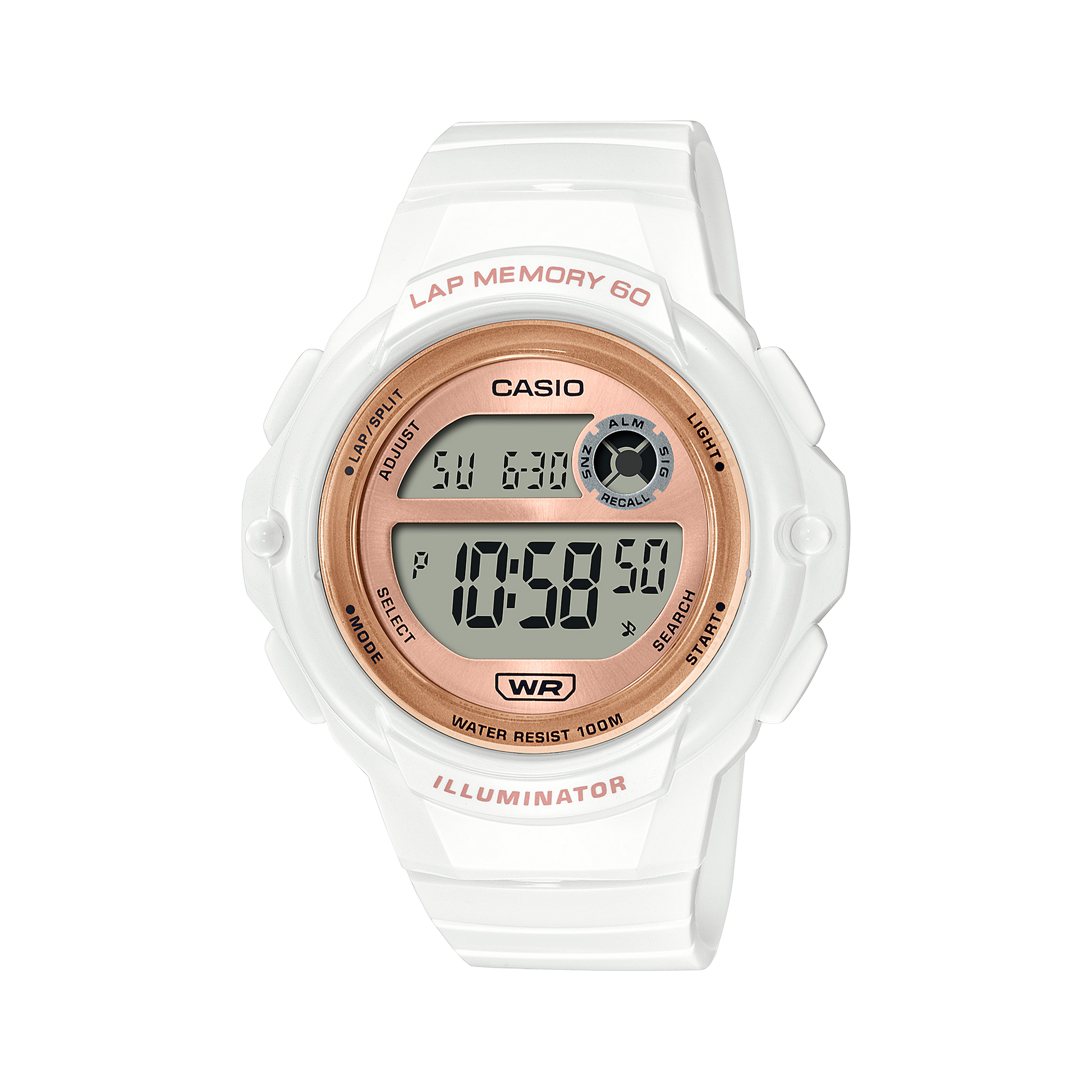 Casio LWS1200H-7A2V | Digital White and Gold Women's Watch