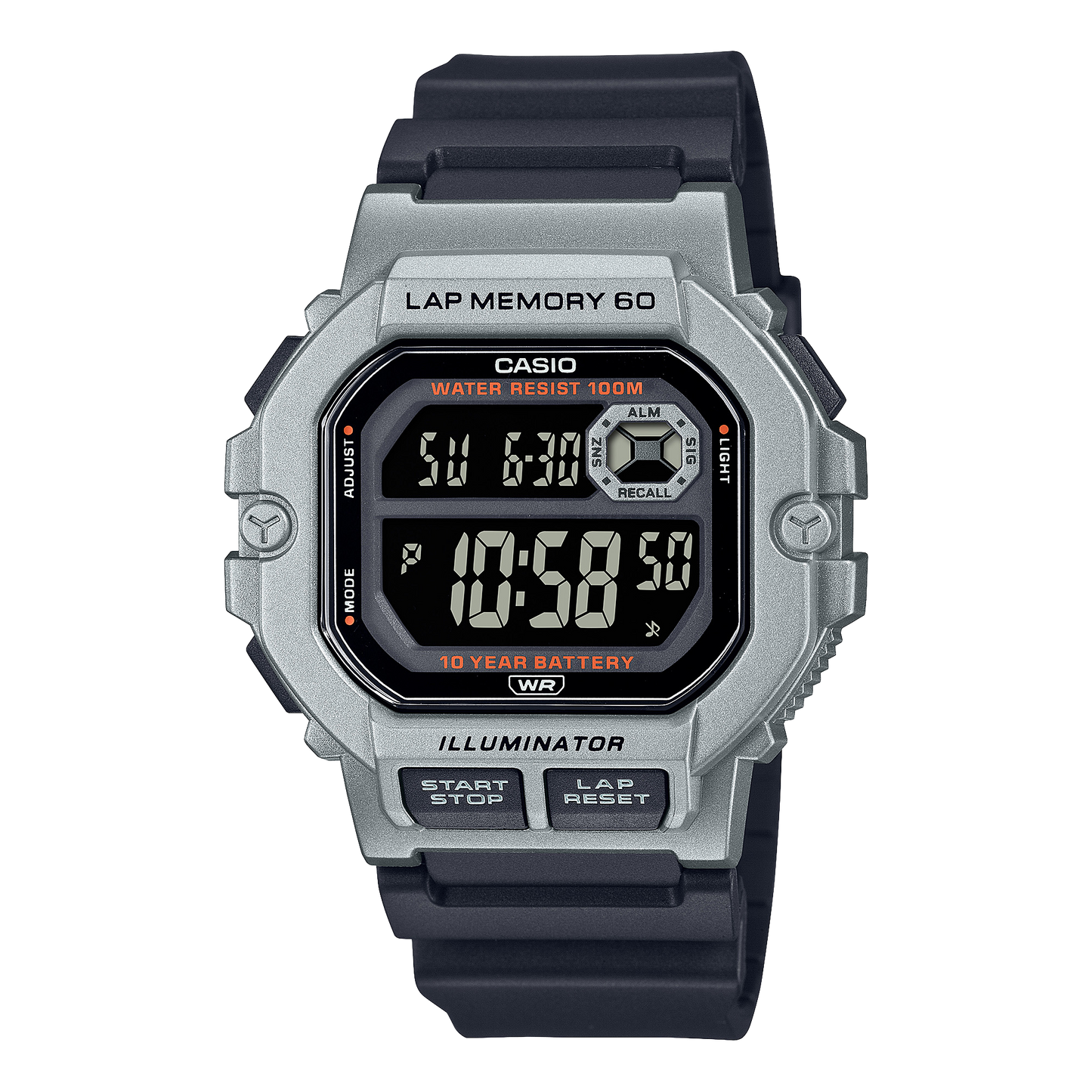 Casio WS1400H-1BV | Gear Sports Silver Watch