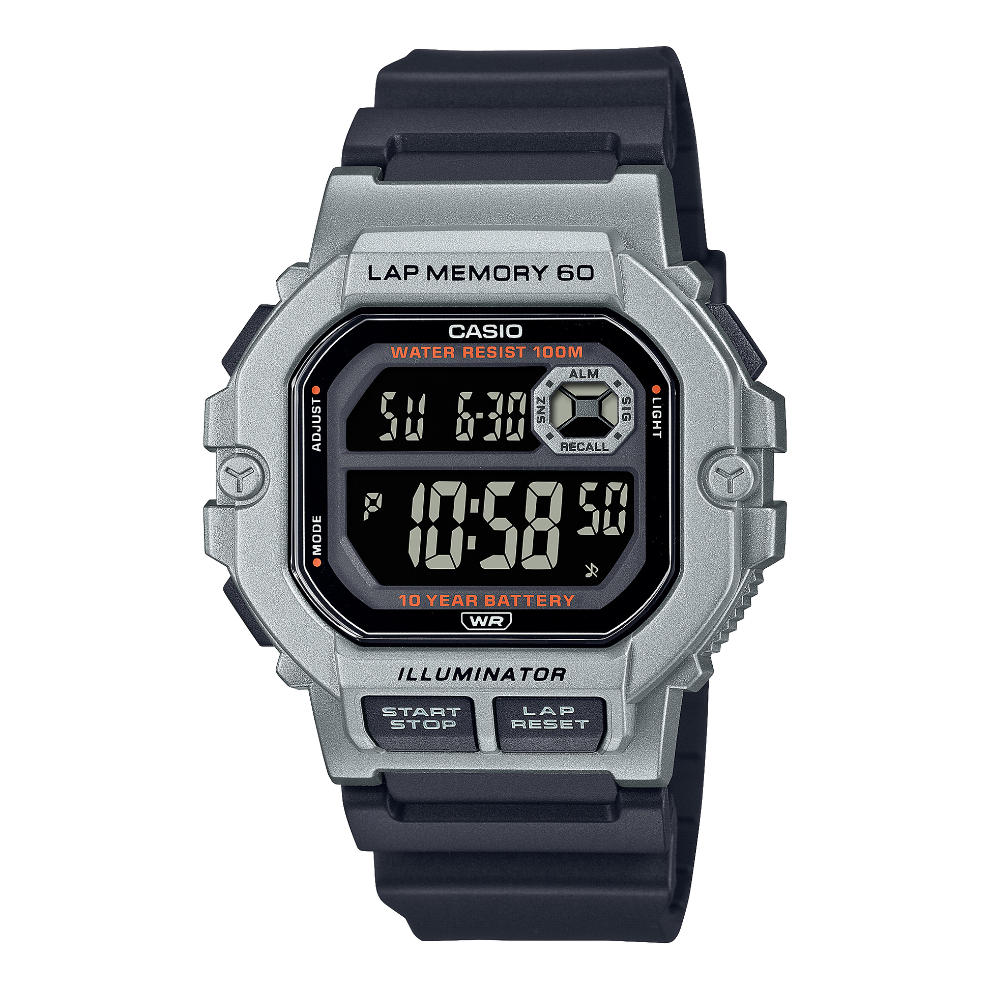 Casio WS1400H-1BV | Gear Sports Silver Watch