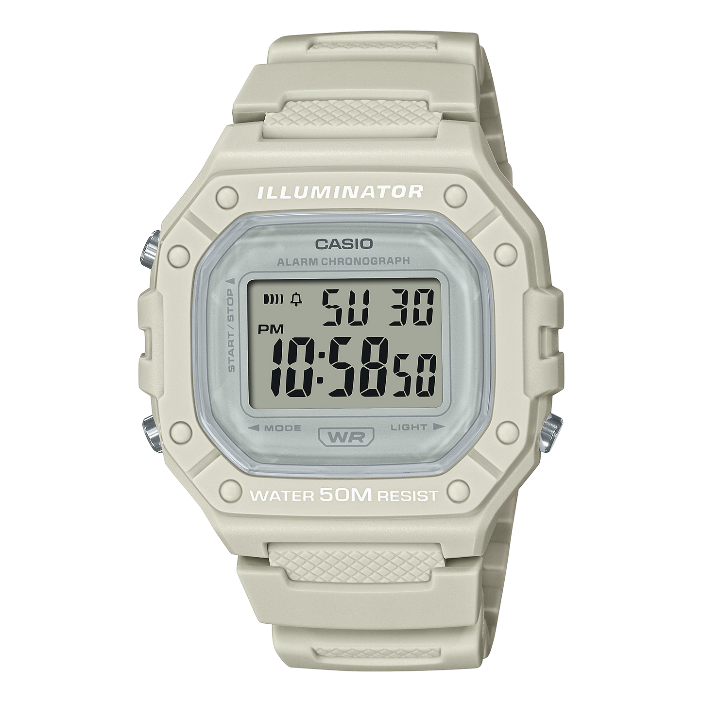 Casio W218HC-8AV | Beige Digital Women's Watch