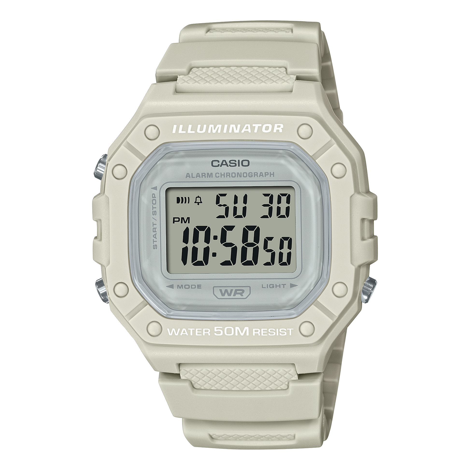 Casio W218HC-8AV | Beige Digital Women's Watch
