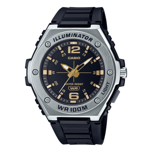 Casio MWA100H-1A2V | Silver And Black Analog Men's Watch