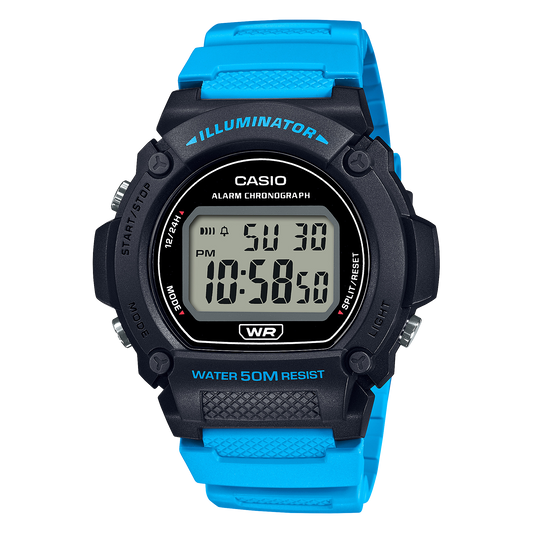 Casio W219H-2A2V | Black Digital Men's Watch