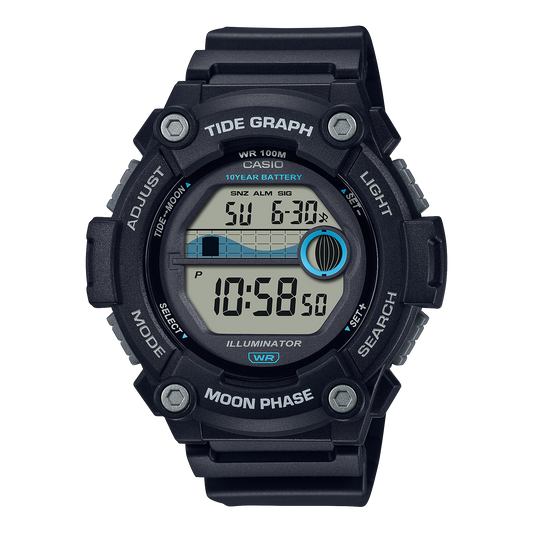 Casio WS1300H-1AV | Black Digital Watch