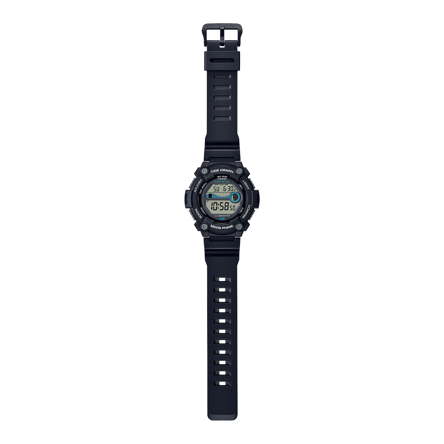 Casio WS1300H-1AV | Black Digital Watch