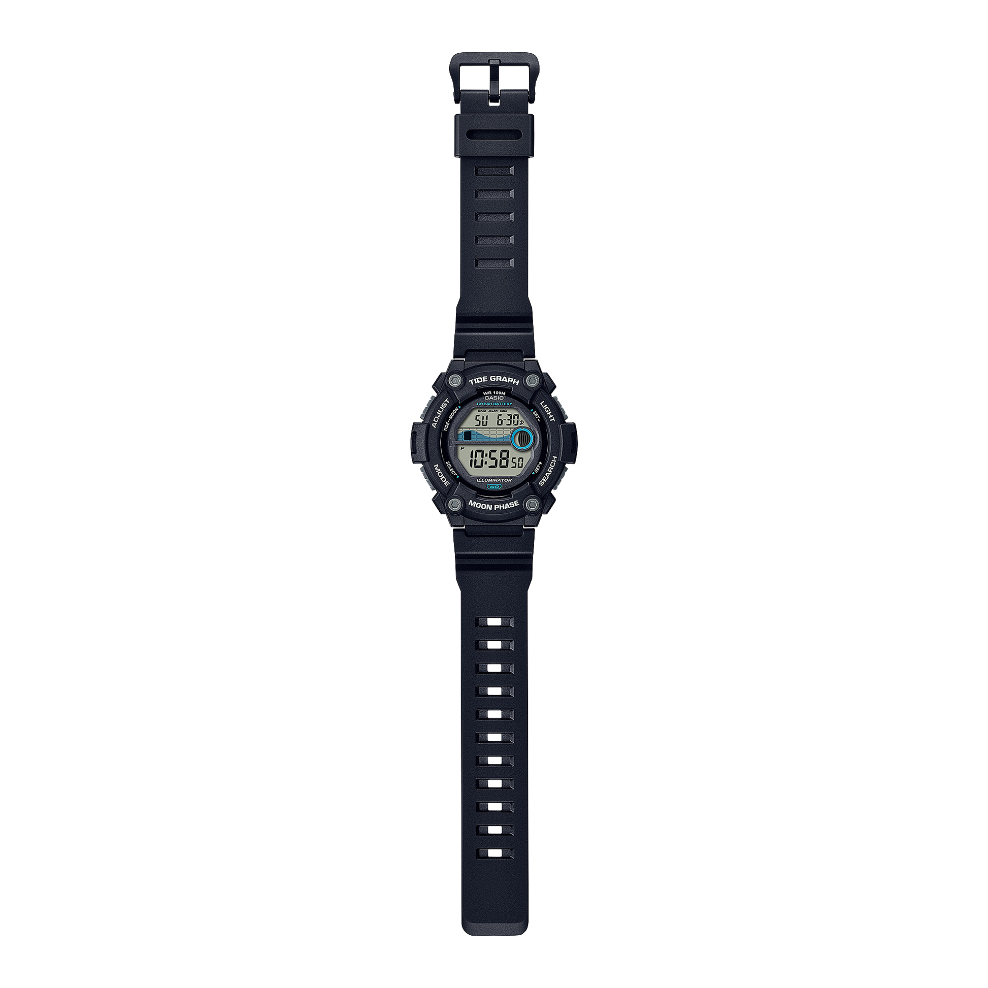 Casio WS1300H-1AV | Black Digital Watch