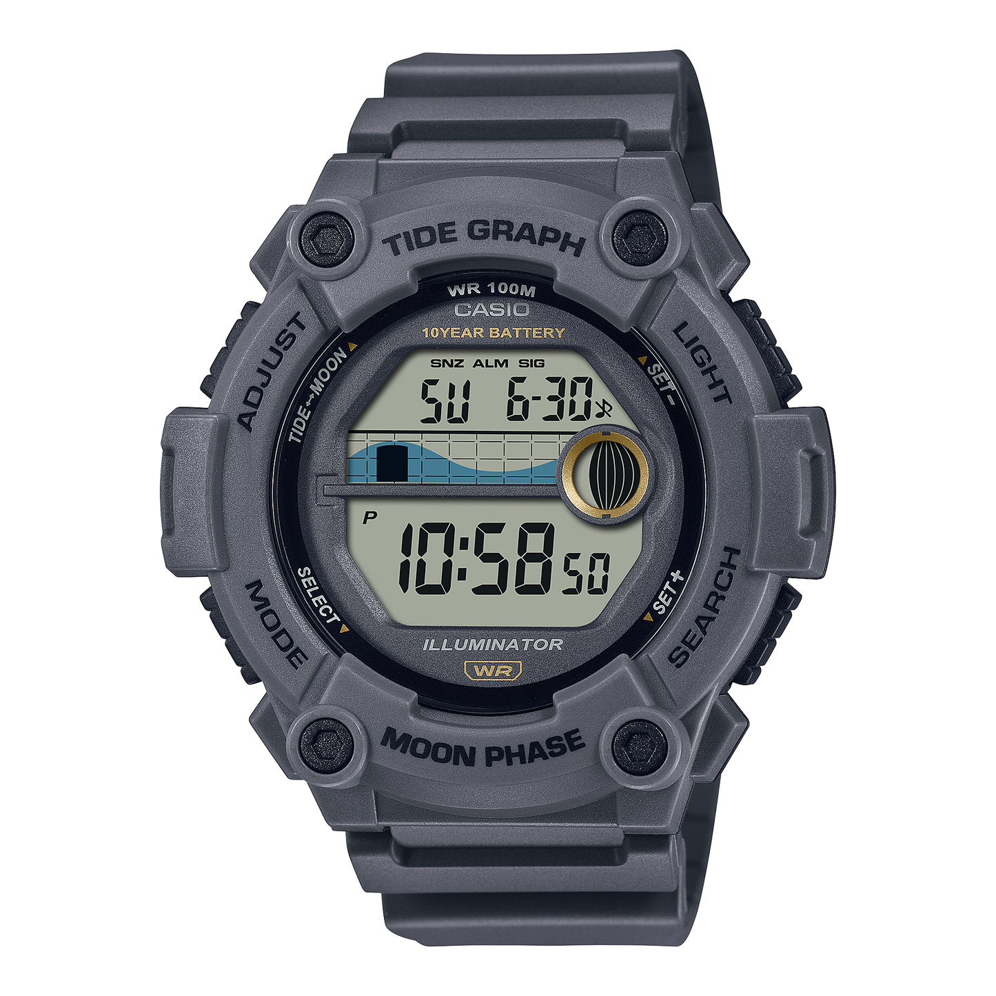 Casio WS1300H-8AV | Gray Digital Watch