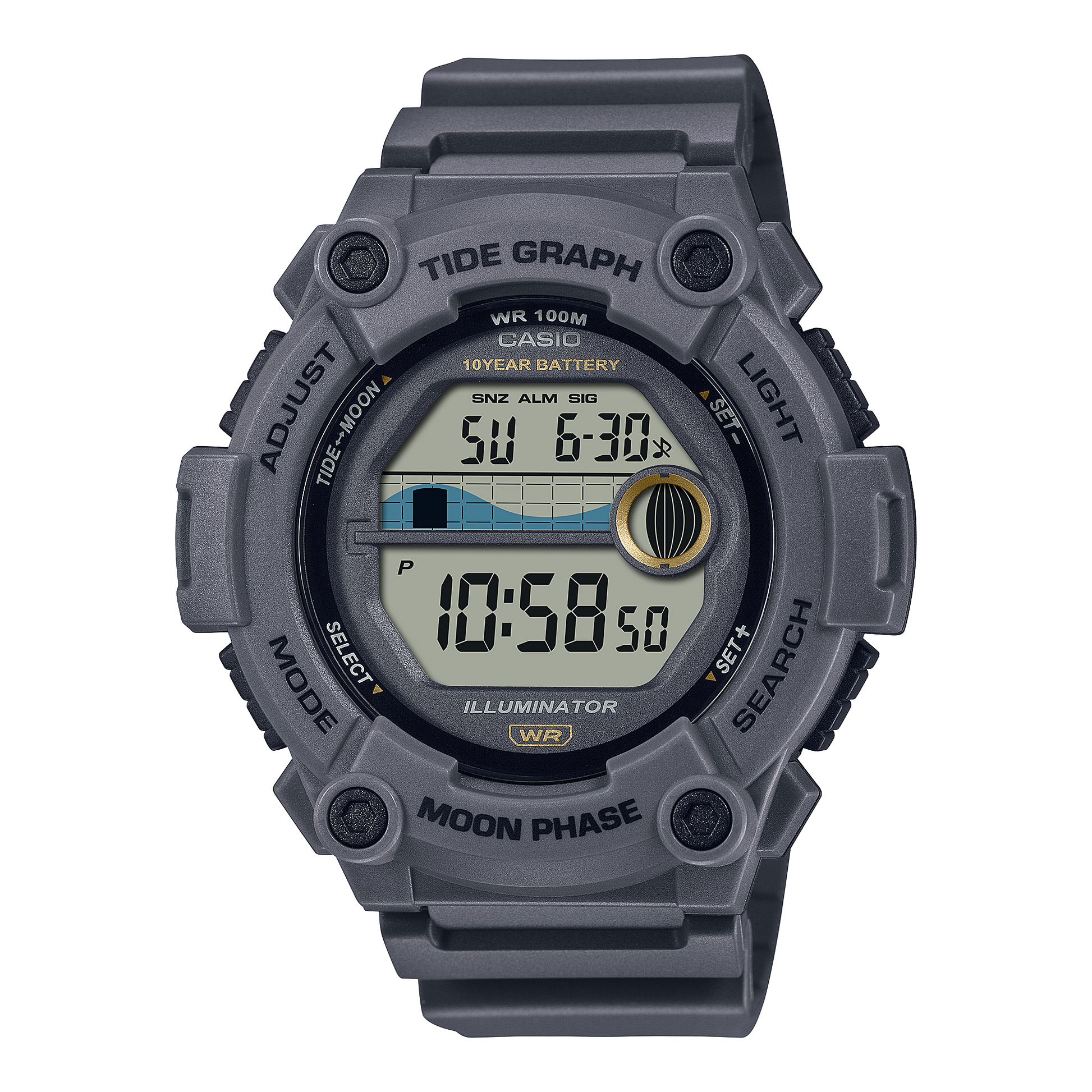 Casio WS1300H-8AV | Gray Digital Watch