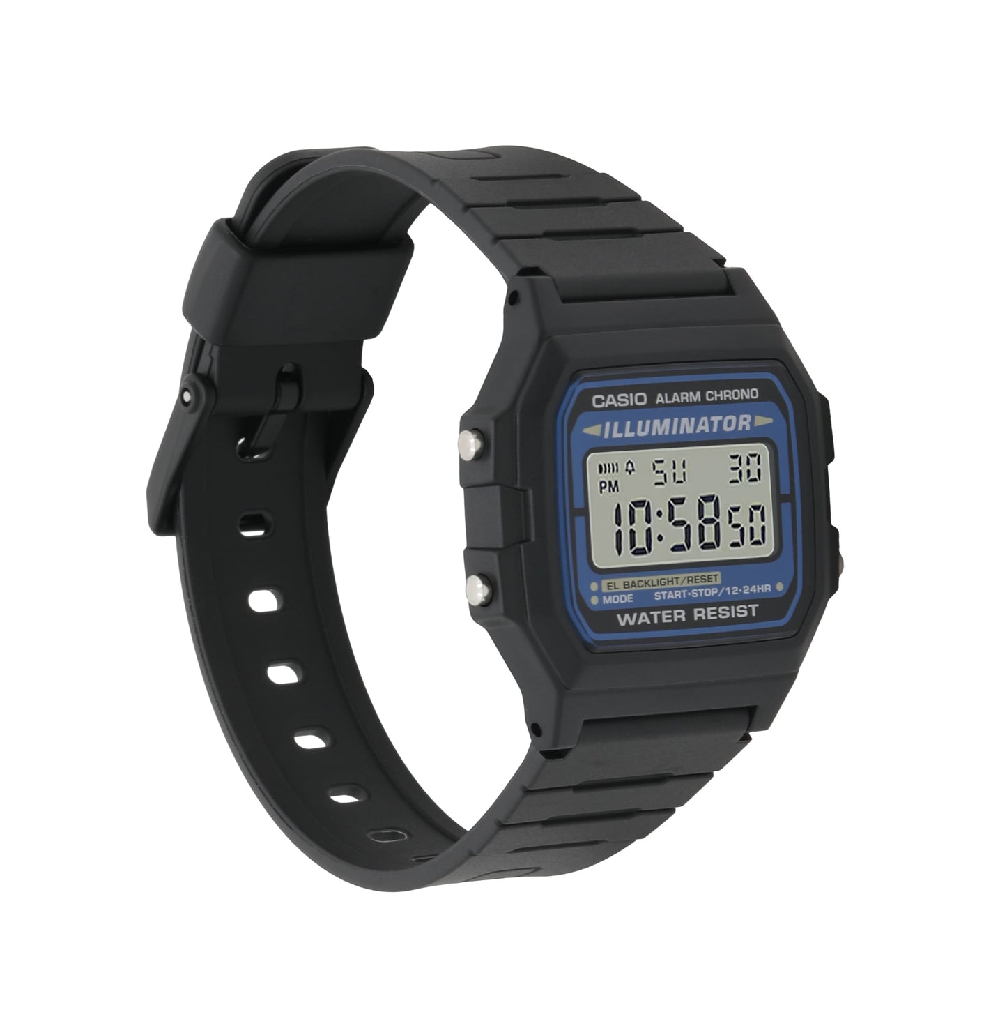 Casio F105W-1A | Black and Blue Digital Watch