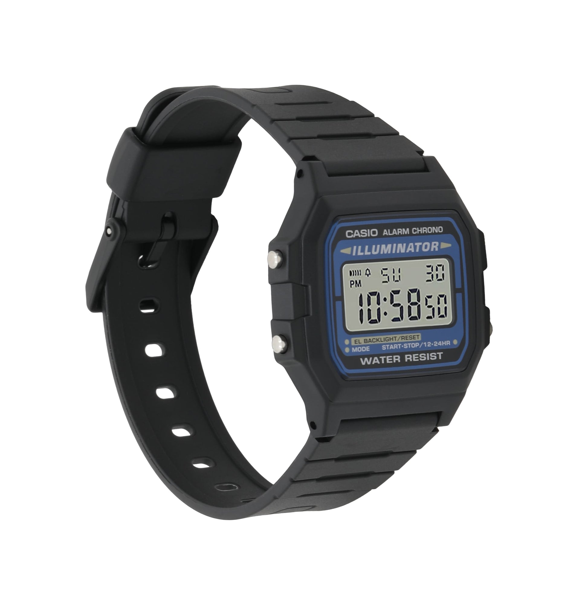 Casio F105W-1A | Black and Blue Digital Watch