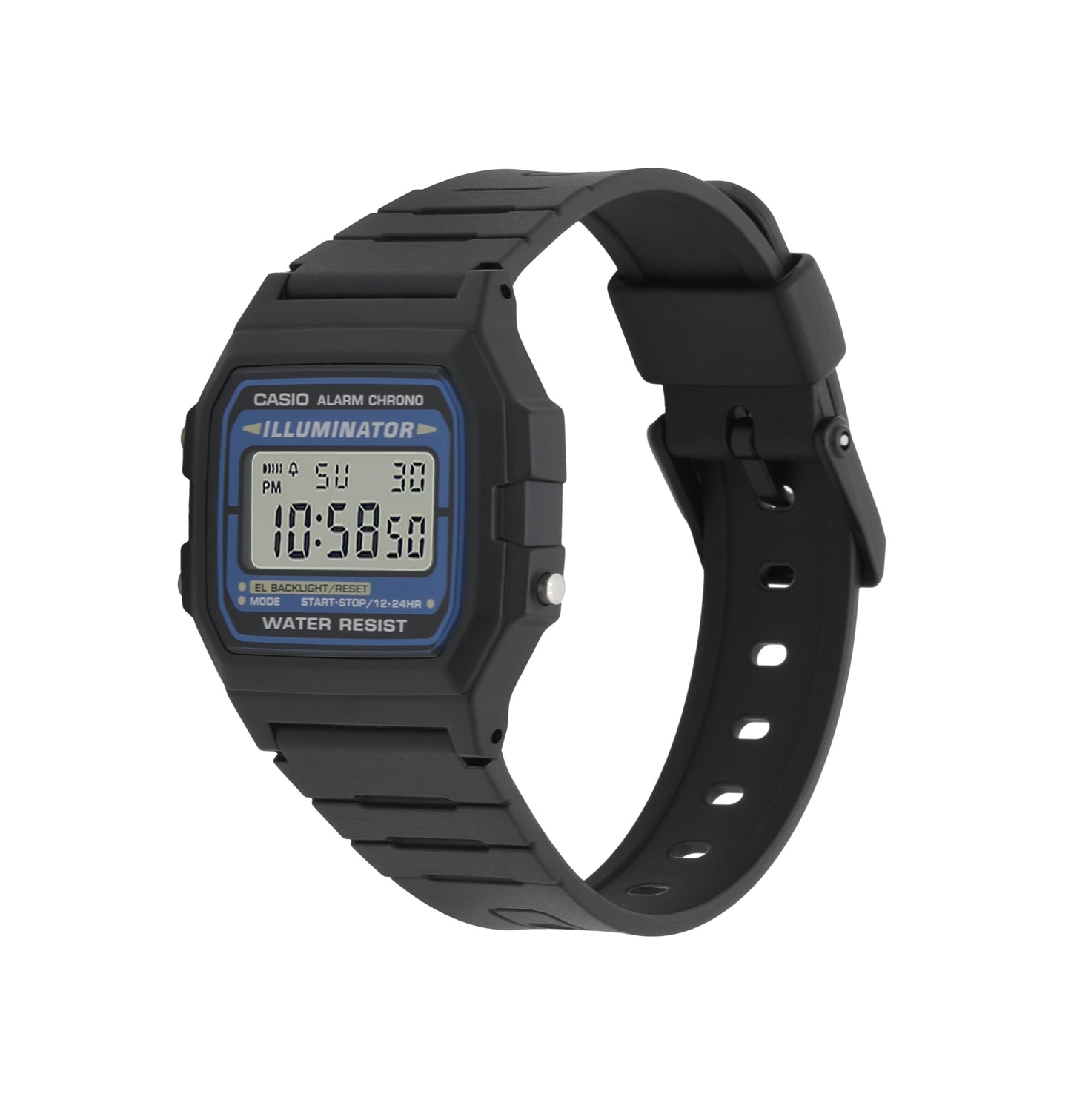 Casio F105W-1A | Black and Blue Digital Watch