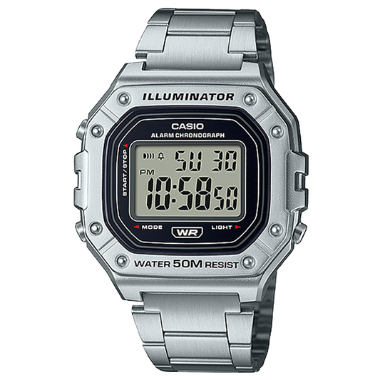 Casio W218HD-1AV | Silver Digital Watch