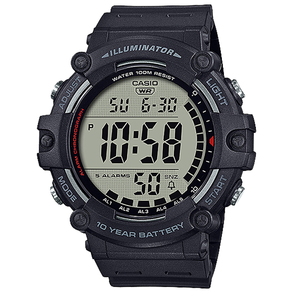 Casio AE1500WH-1AV | Illuminator Night Black Digital Watch