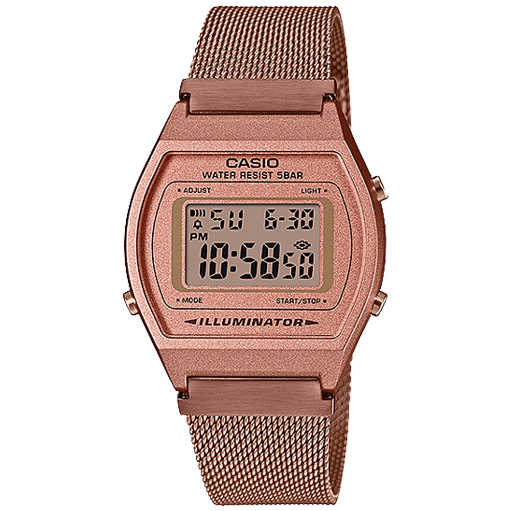 Casio B640WMR-5AVT | Vintage Pink Metal Watch