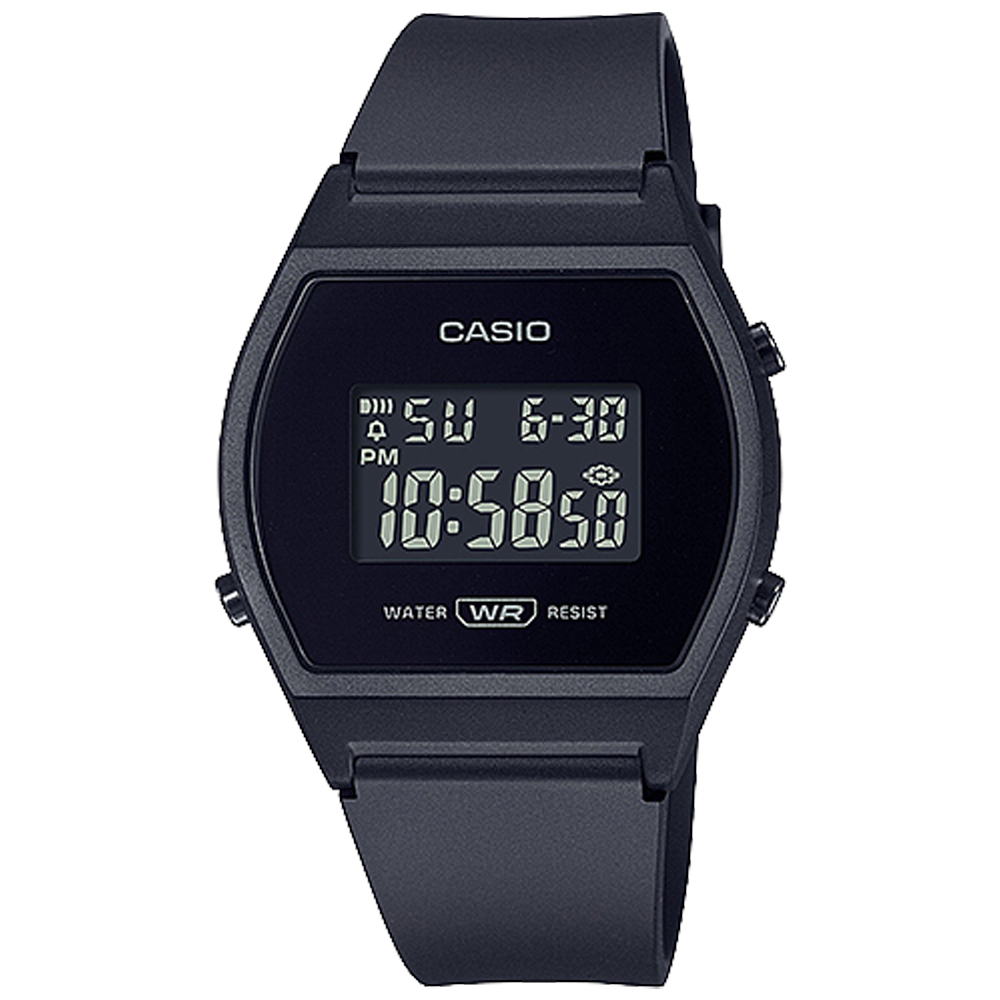 Casio LW204-1B | All Black Digital Watch