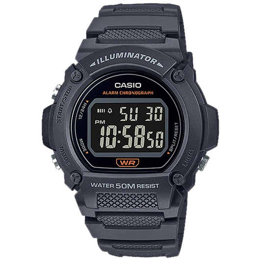 Casio W219H-8BV | Gray Digital Watch