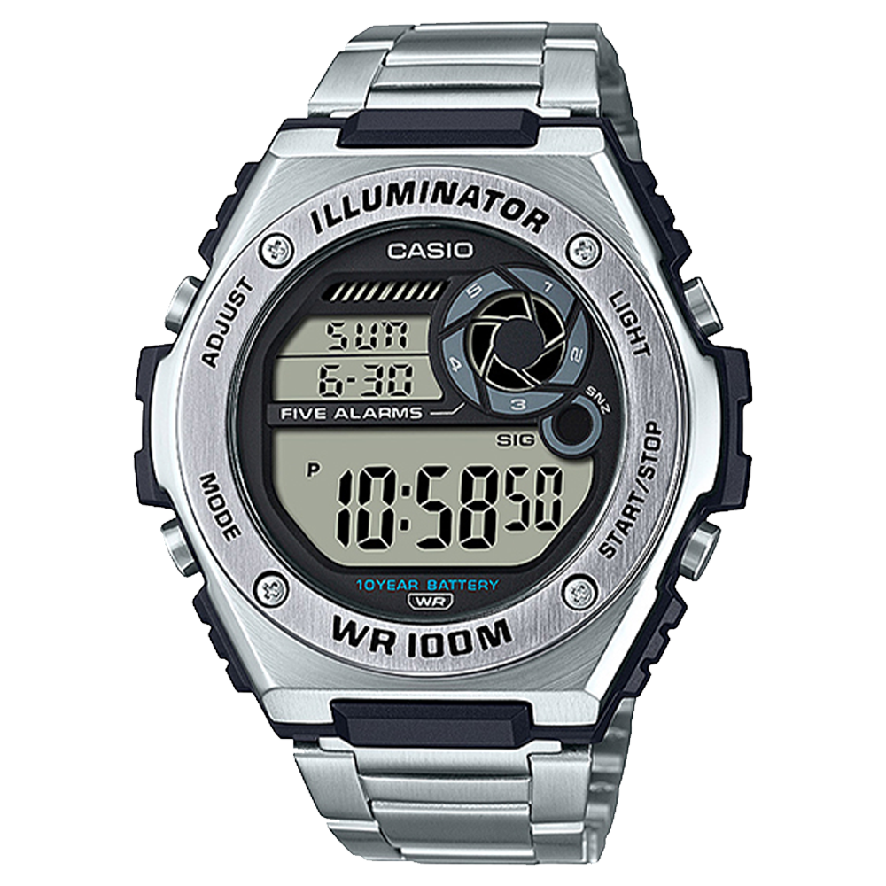 Casio MWD100HD-1AV | Silver Digital Watch