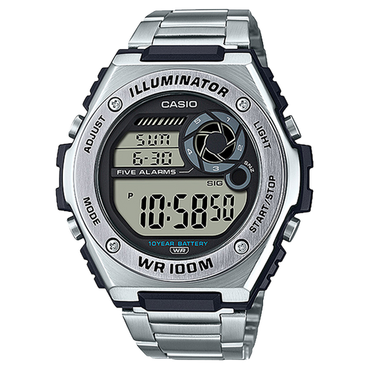 Casio MWD100HD-1AV | Silver Digital Watch