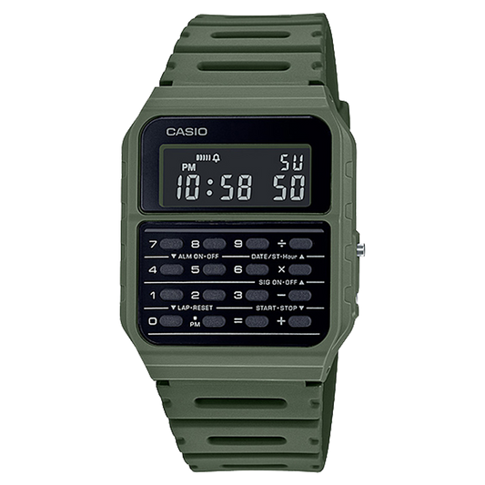 Casio CA53WF-3B | Olive Green Data Bank Watch