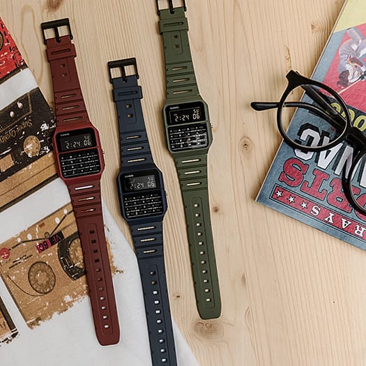 Casio CA53WF-3B | Olive Green Data Bank Watch