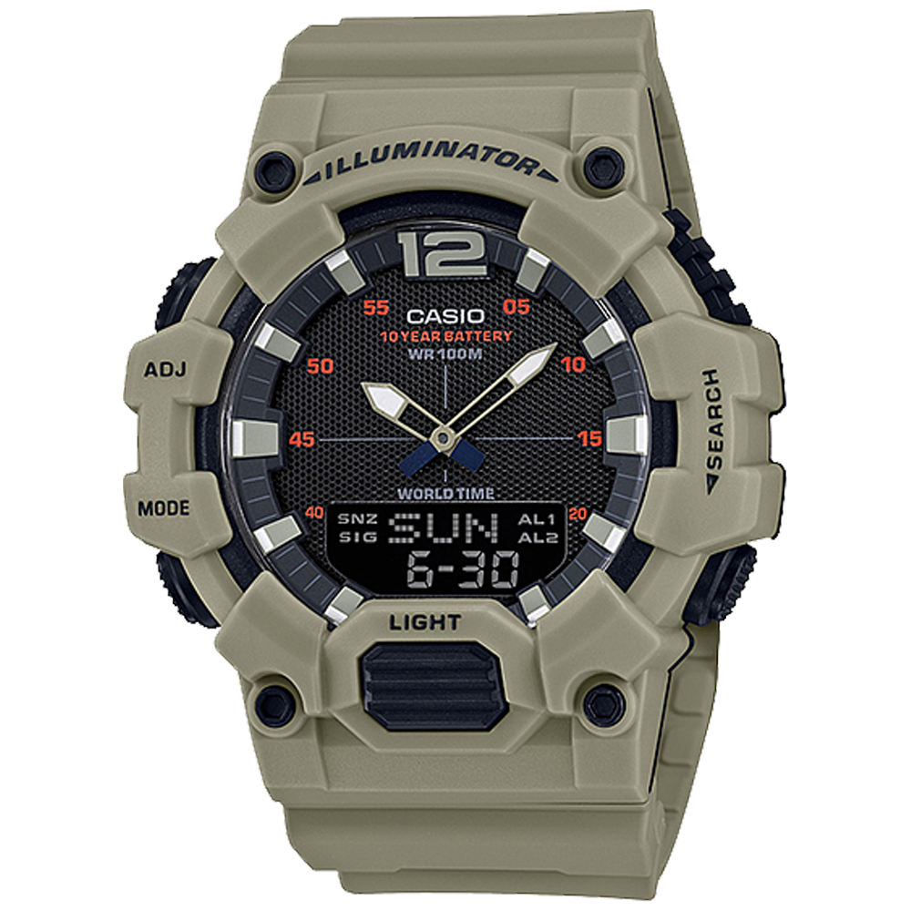 Casio HDC700-3A3V | Olive Analog-Digital Combination