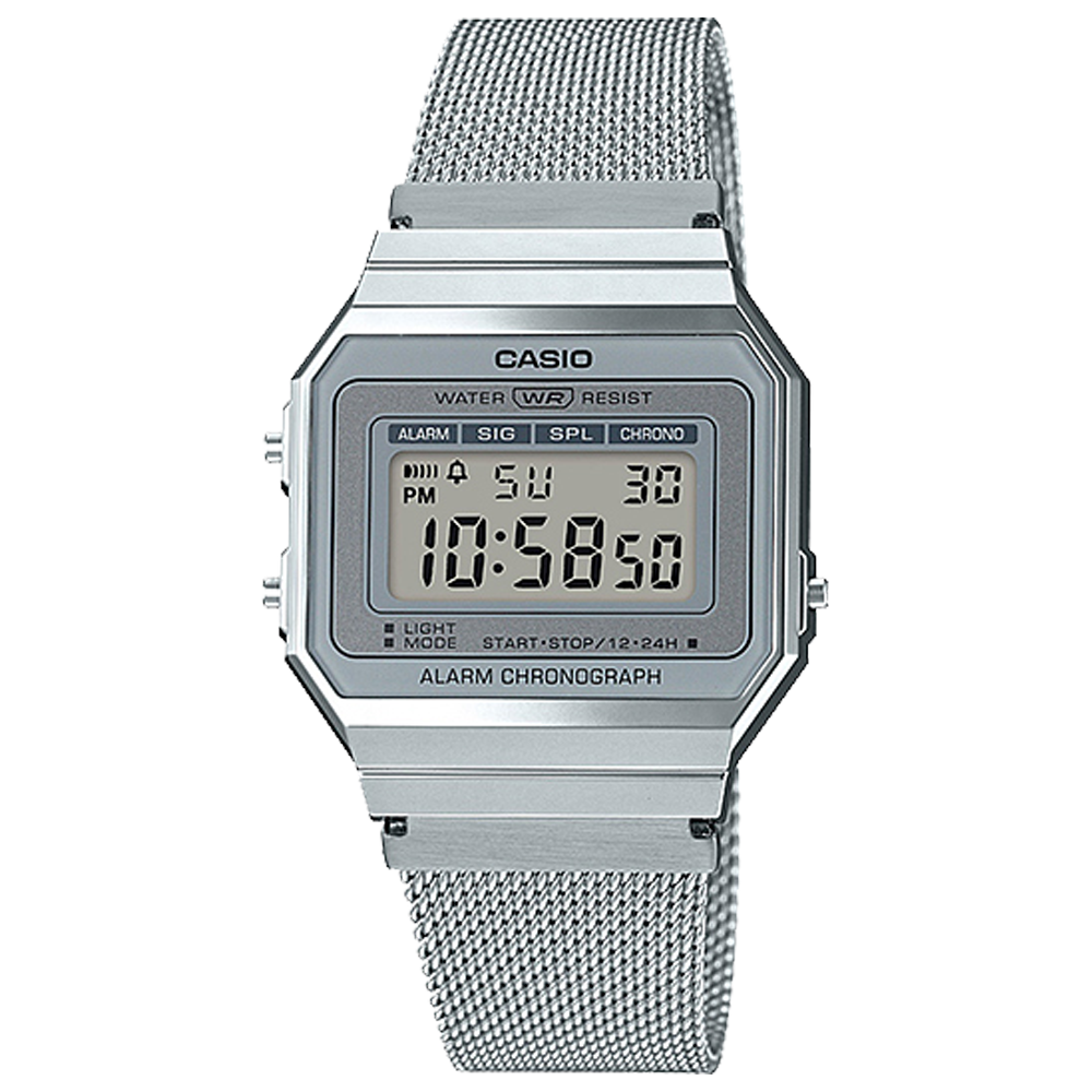 Casio A700WM-7AVT | Vintage Stainless Steel Silver Watch