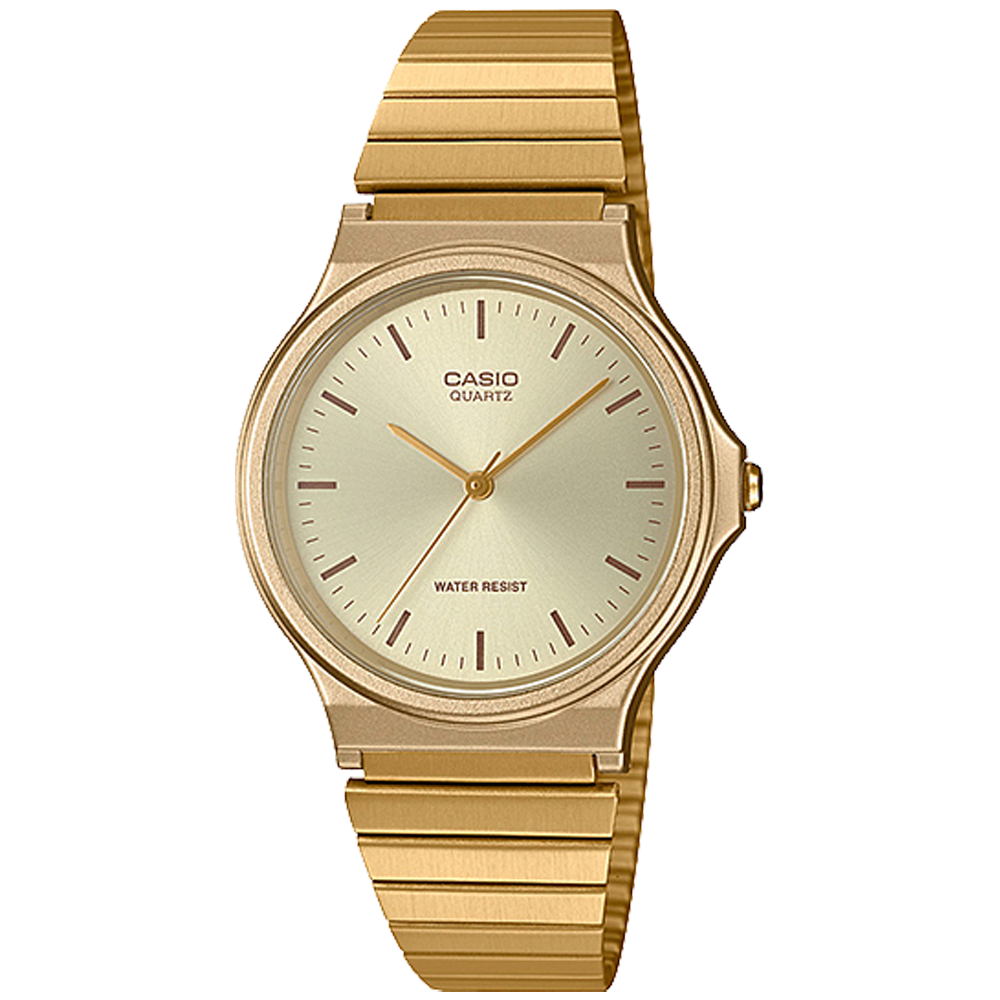 Casio MQ24G-9E | Stainless Steel Gold Men's Analog Water Resistant Watch