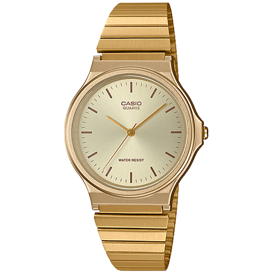 Casio MQ24G-9E | Stainless Steel Gold Men's Analog Water Resistant Watch