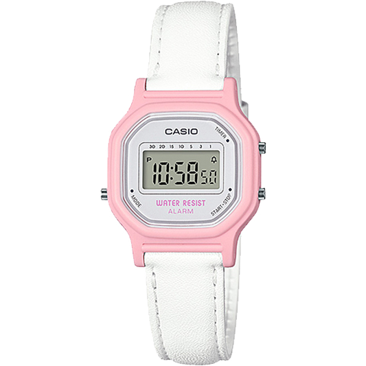 Casio LA11WL-4A | White and Pink Digital Watch