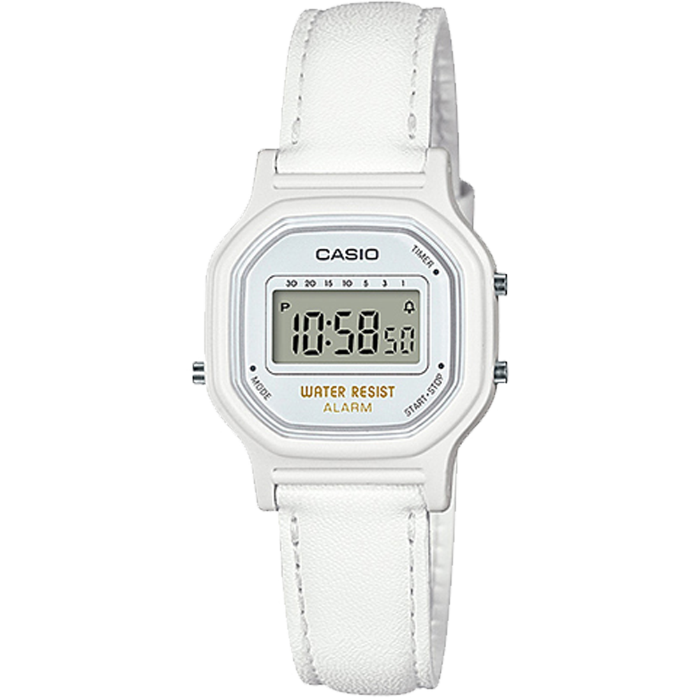 Casio LA11WL-7A | All White Digital Watch
