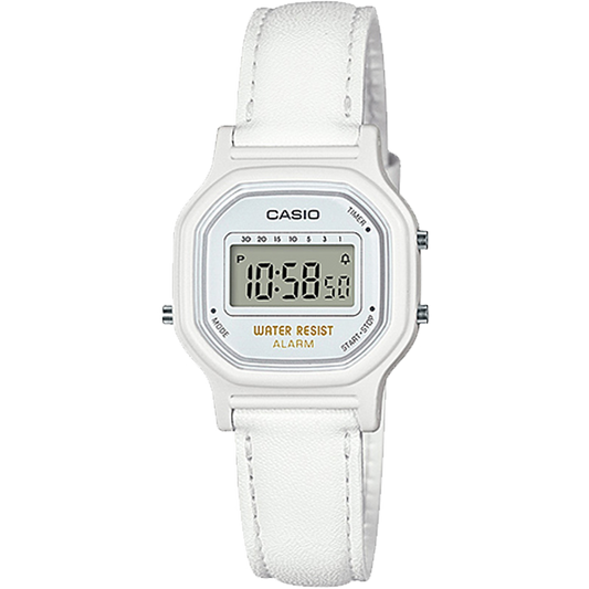 Casio LA11WL-7A | All White Digital Watch