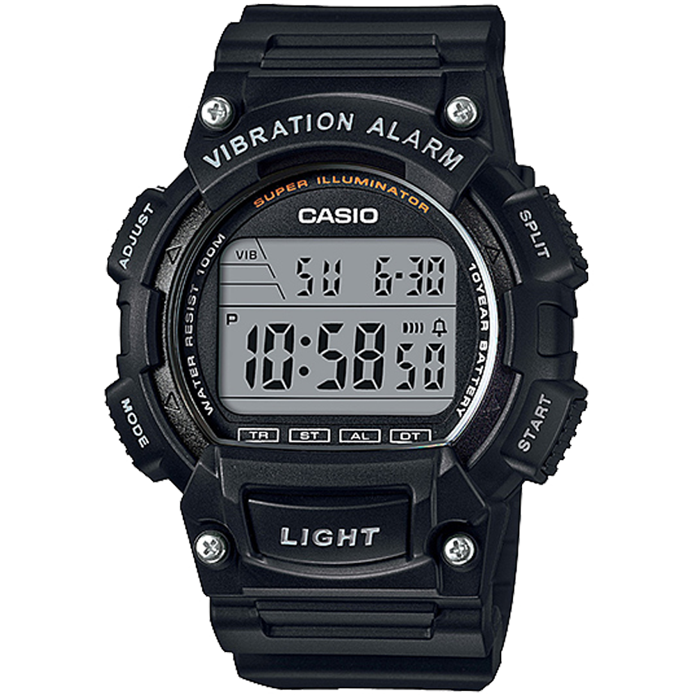 Casio W736H-1AV | Black Digital Watch