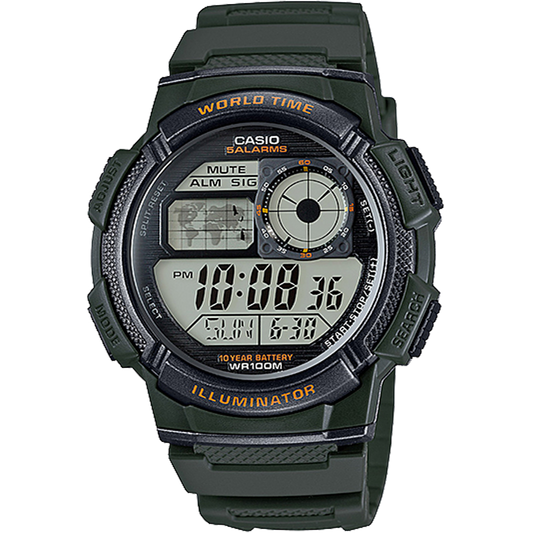 Casio AE1000W-3AV | Illuminator Full Black Digital Watch