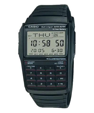 Casio DBC32-1A | Black Data Bank Watch