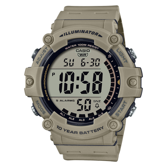 Casio AE1500WH-5AV | Illuminator Beige Grey Digital Watch
