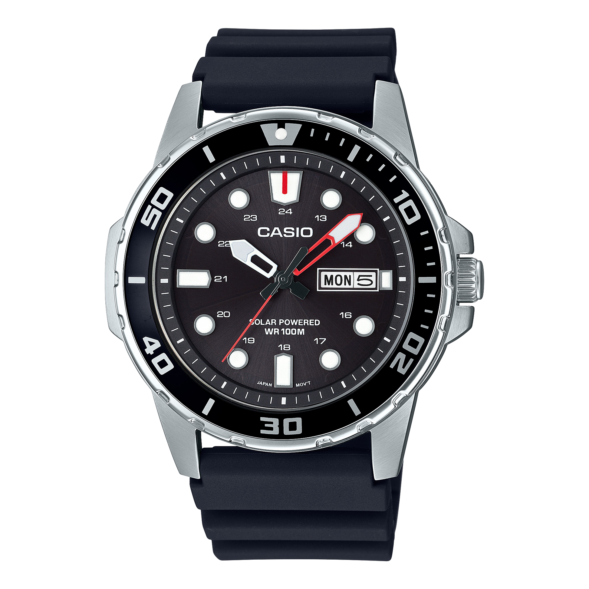Casio MTPS110-1AV | Black Analog Men's Watch
