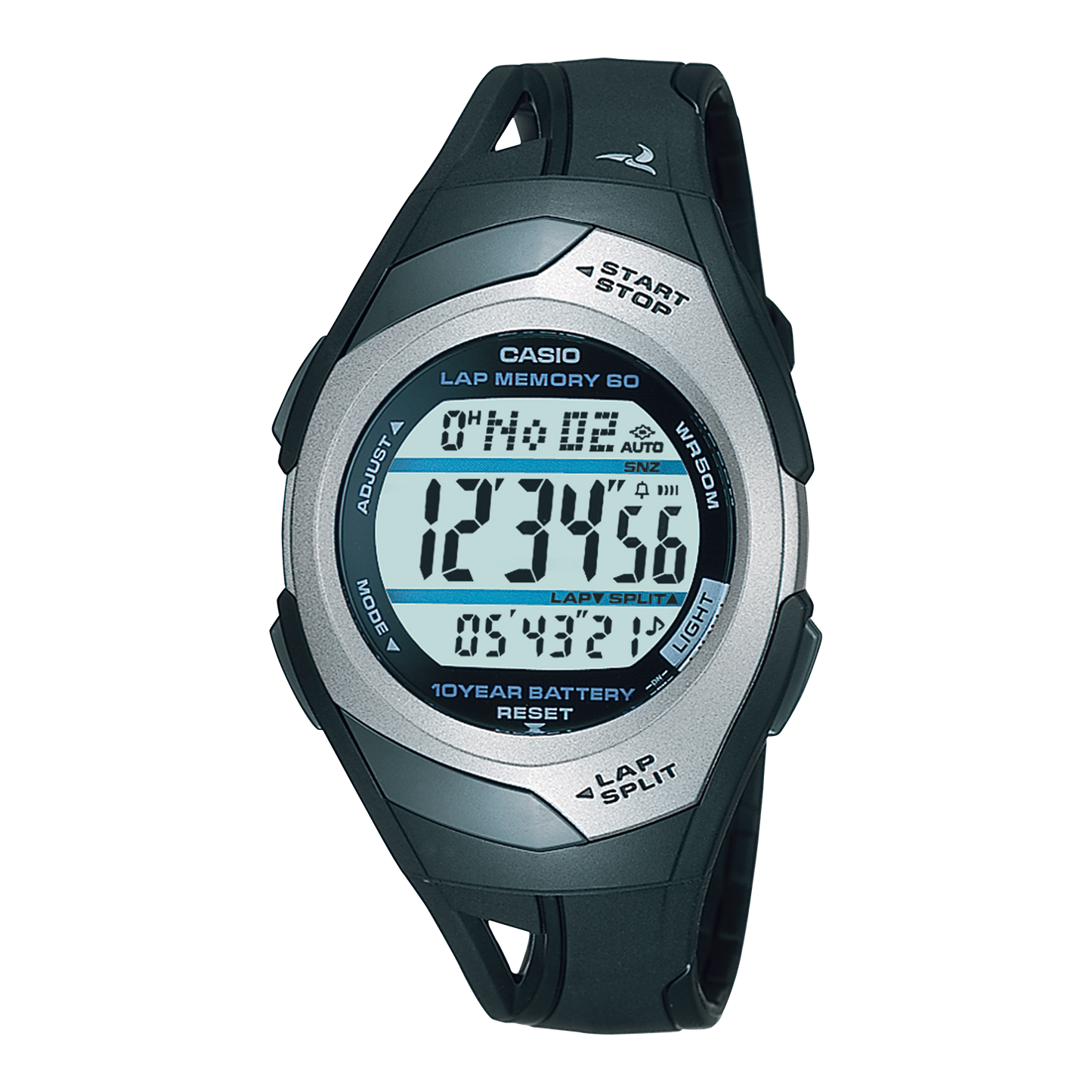 Casio STR300C-1V | Silver Digital Watch