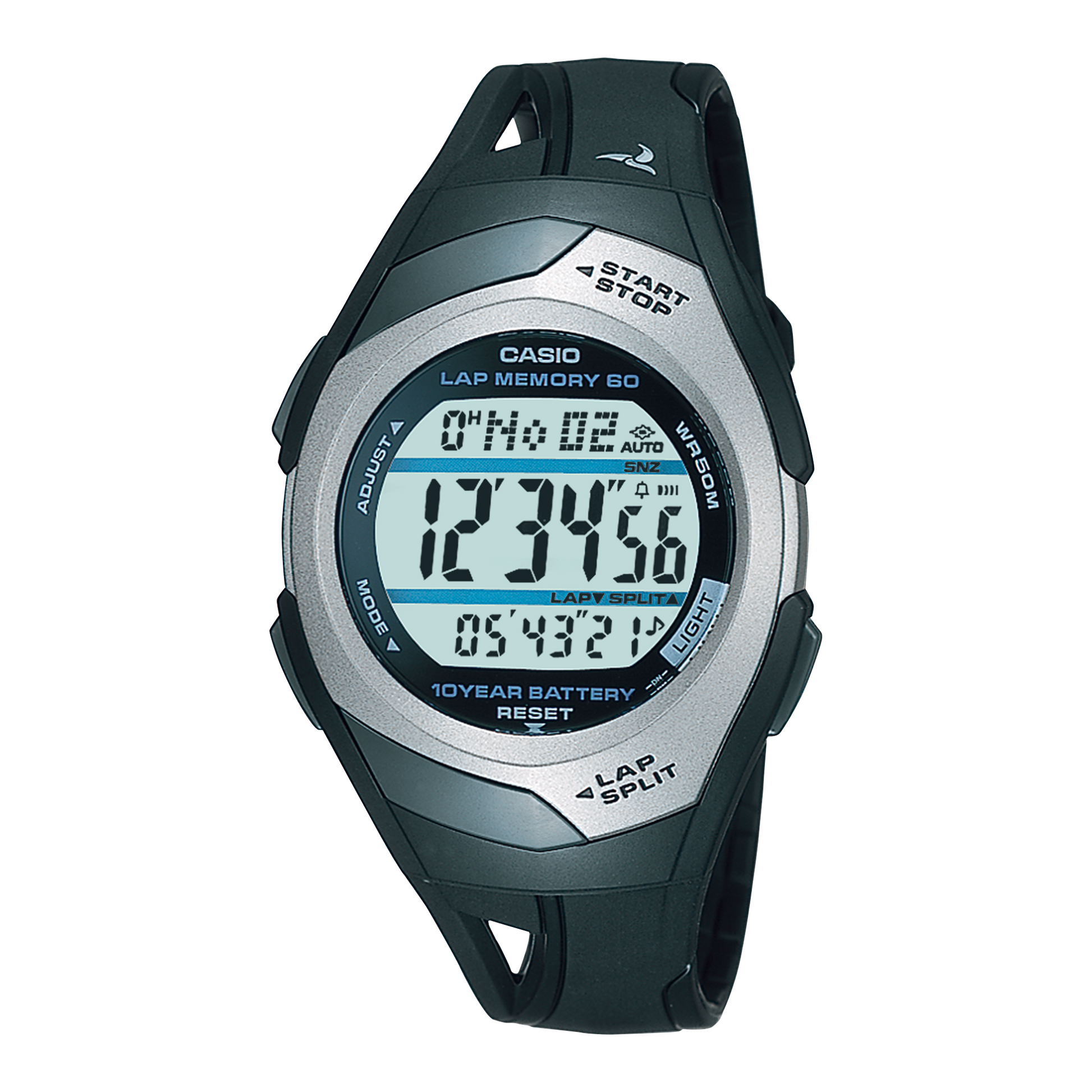 Casio STR300C-1V | Silver Digital Watch