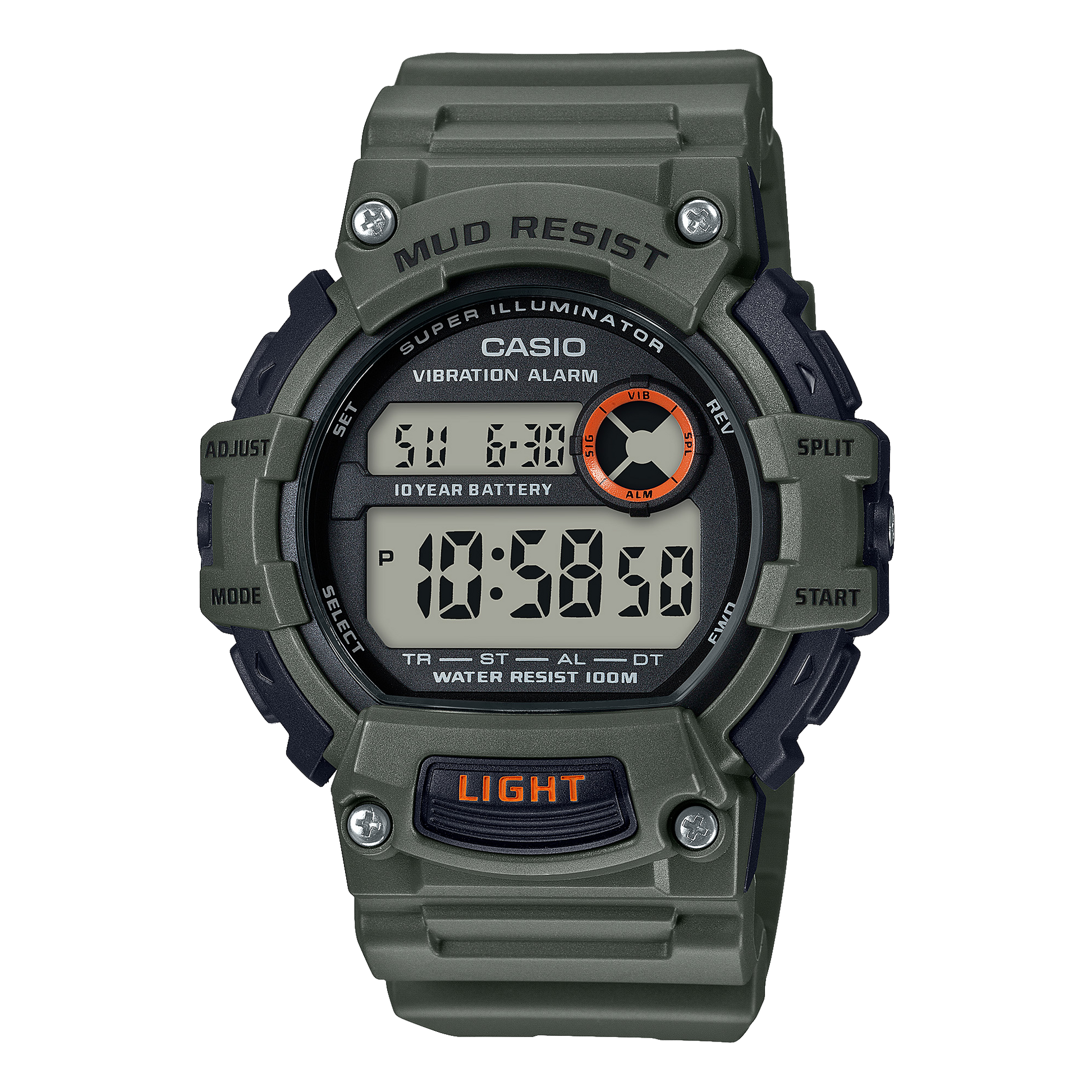 Casio TRT110H-3AV | Green Digital Watch