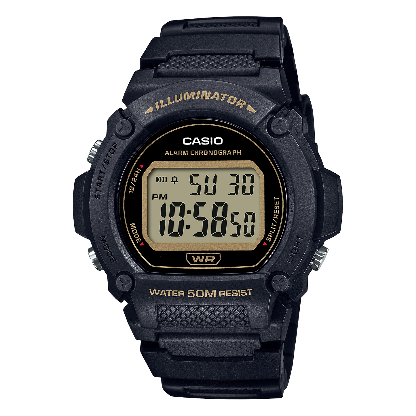 Casio W219H-1A2V | Black Digital Men's Watch