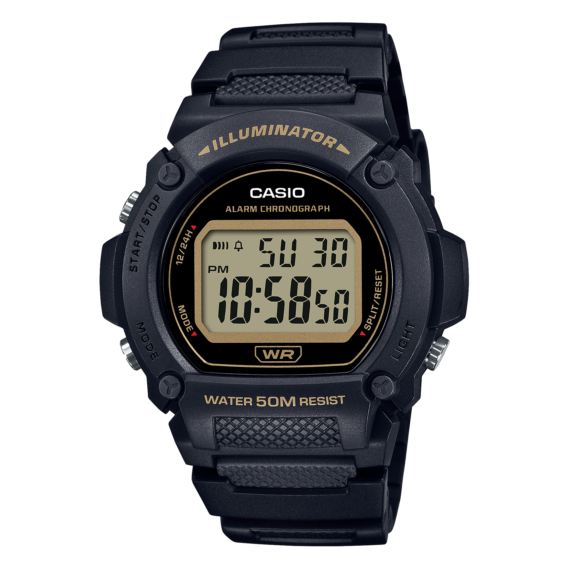 Casio W219H-1A2V | Black Digital Men's Watch