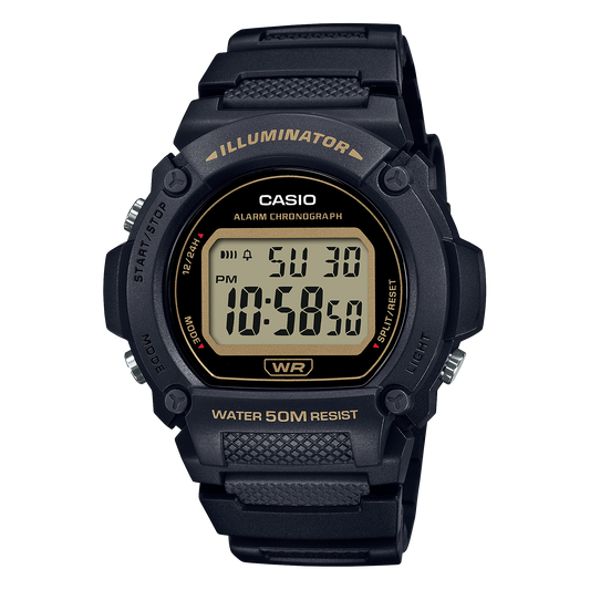 Casio W219H-1A2V | Black Digital Men's Watch