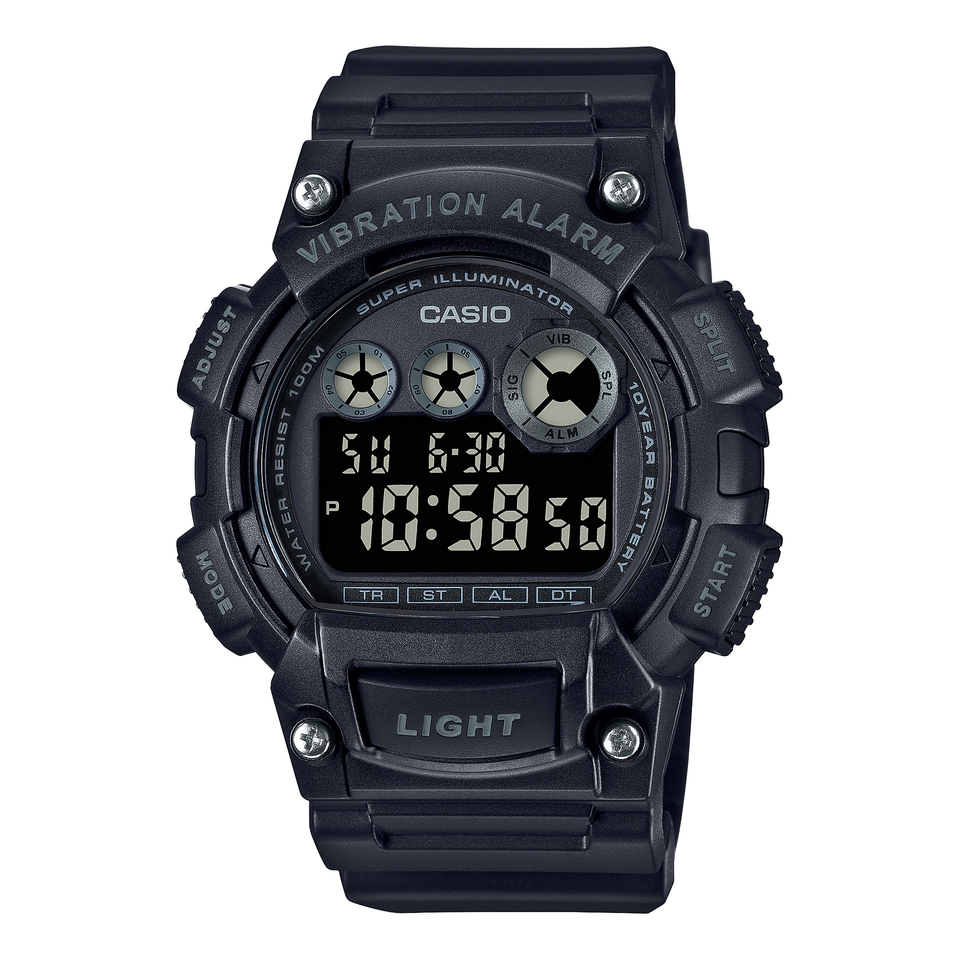 Casio W735H-1BV | Black Digital Watch