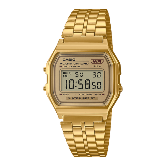 Casio A158WETG-9AVT | Vintage All Gold Metal Watch