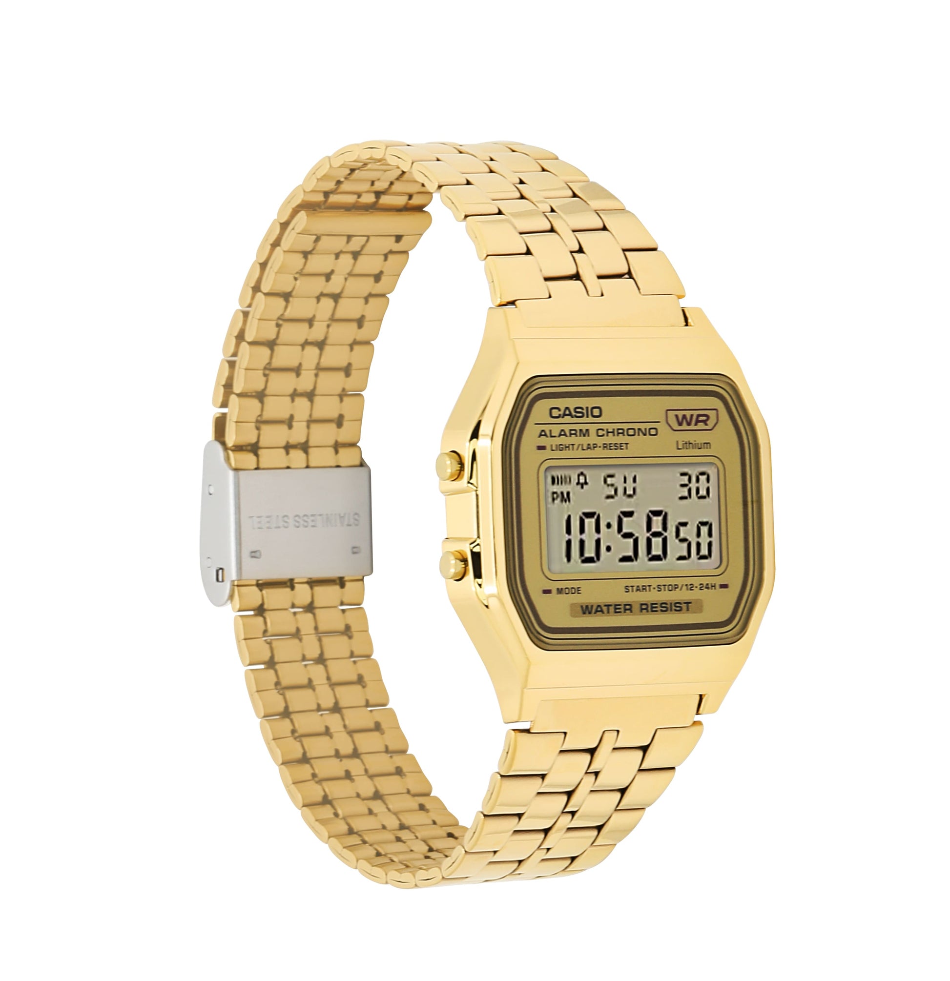 Casio A158WETG-9AVT | Vintage All Gold Metal Watch