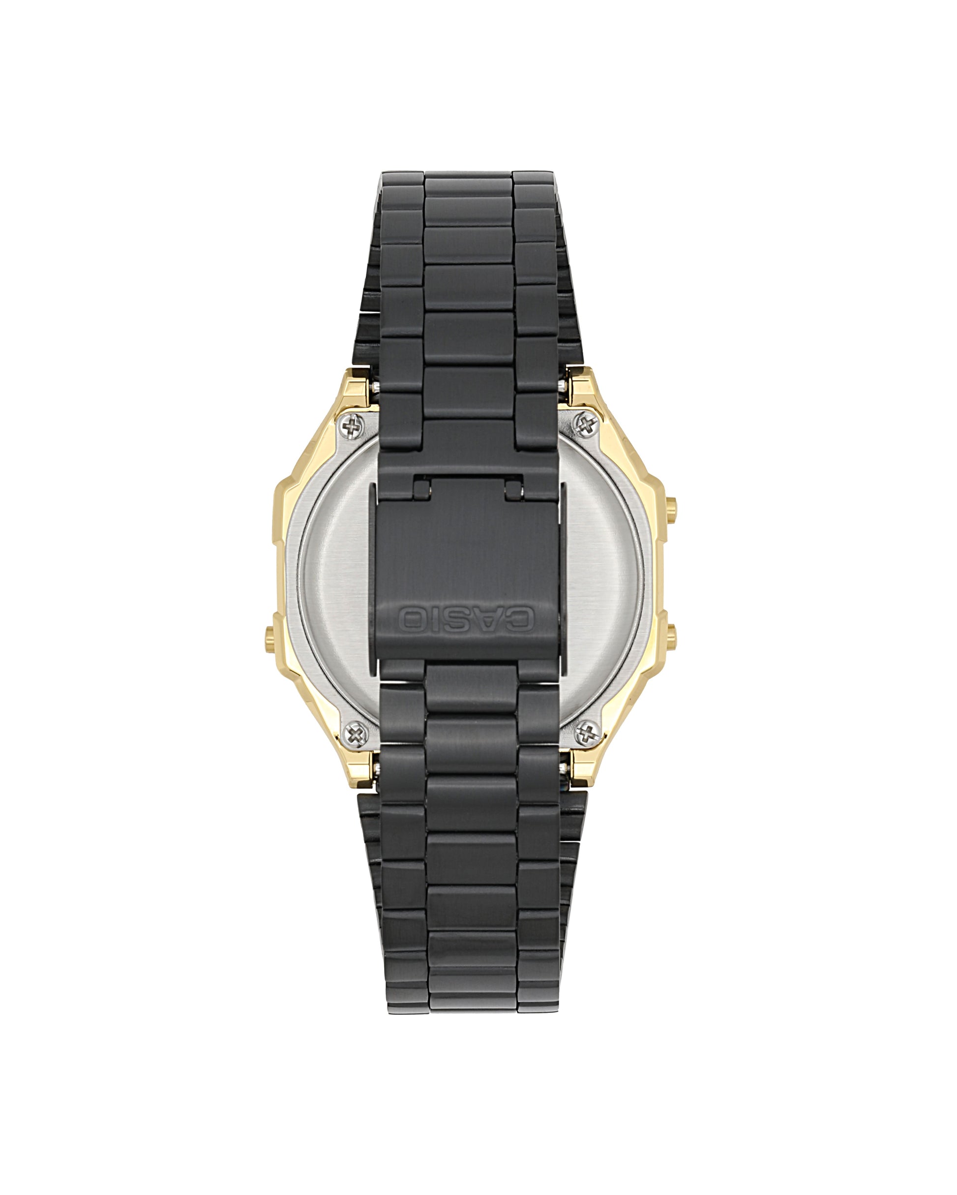 Casio A168WEGB-1BVT | Vintage Black and Gold Metal Watch