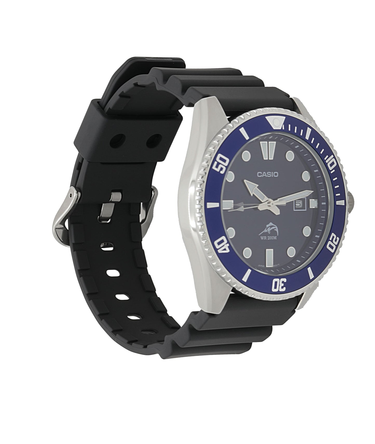 Casio MDV106B-2AV | Black and Royal Blue Men's Analog Watch