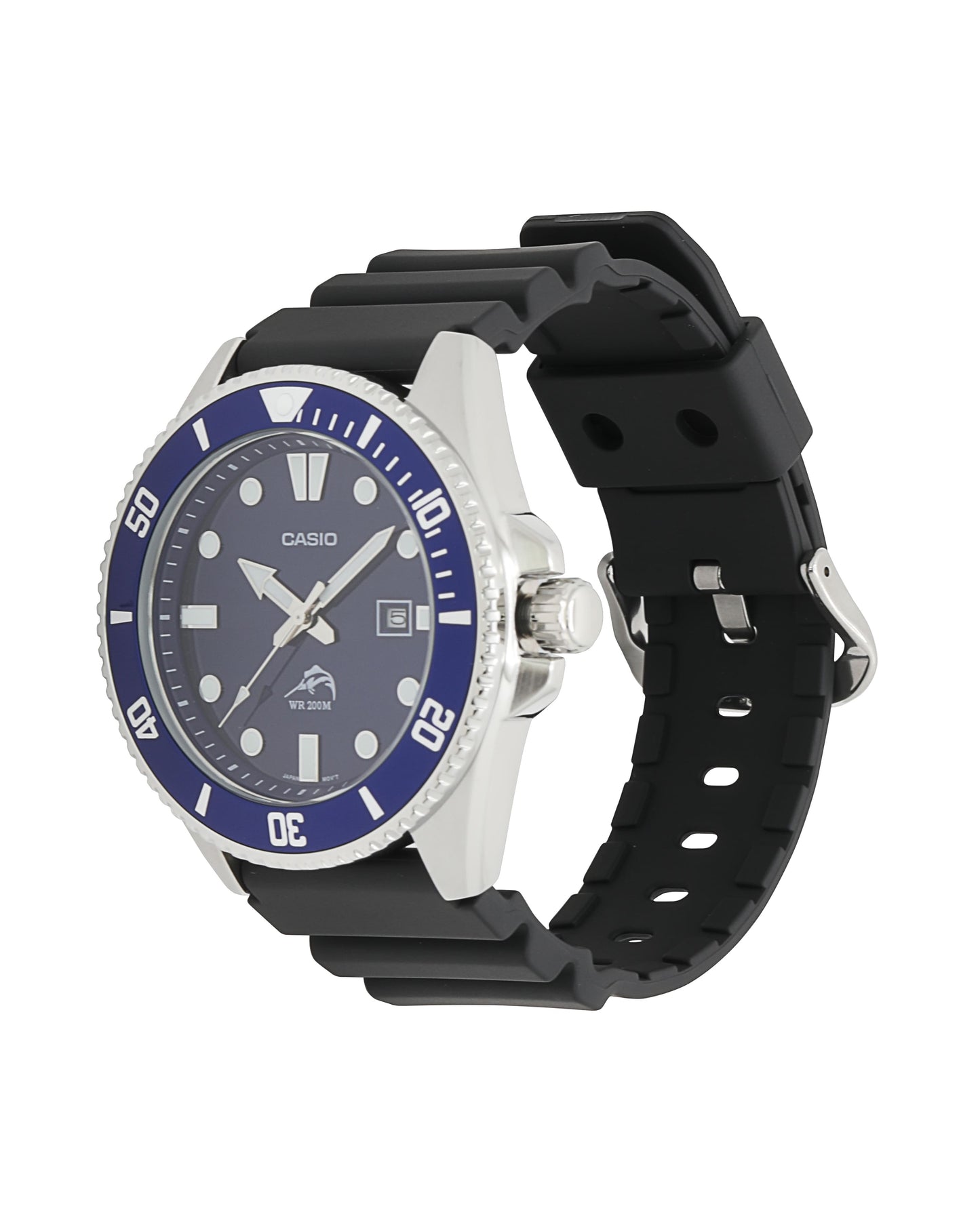 Casio MDV106B-2AV | Black and Royal Blue Men's Analog Watch