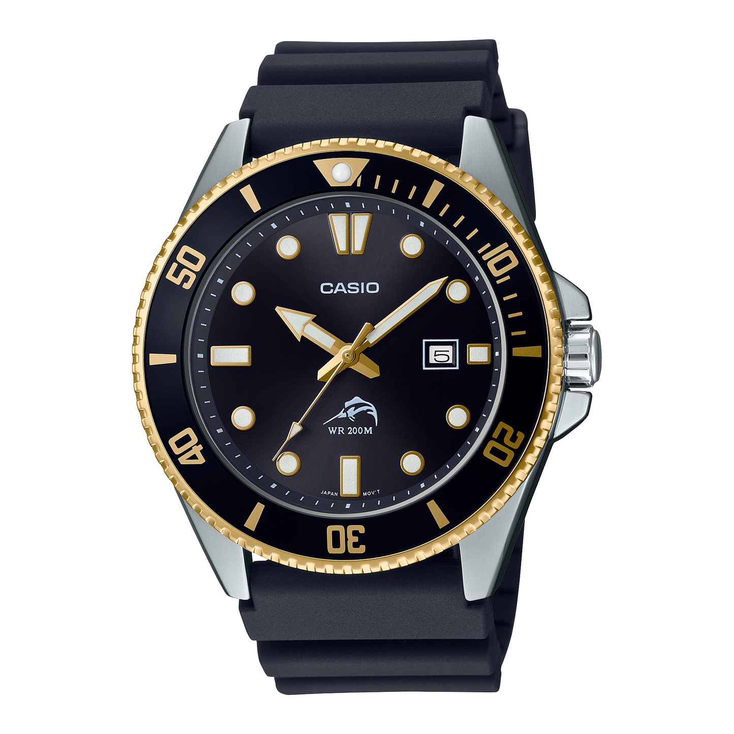 Casio MDV106G-1AV | Black and Yellow Men's Analog Watch